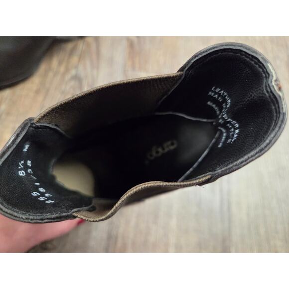 Dingo Quarry Boots Women’s Size US 8.5 Black Leather Chelsea Vintage Western - Picture 2 of 11